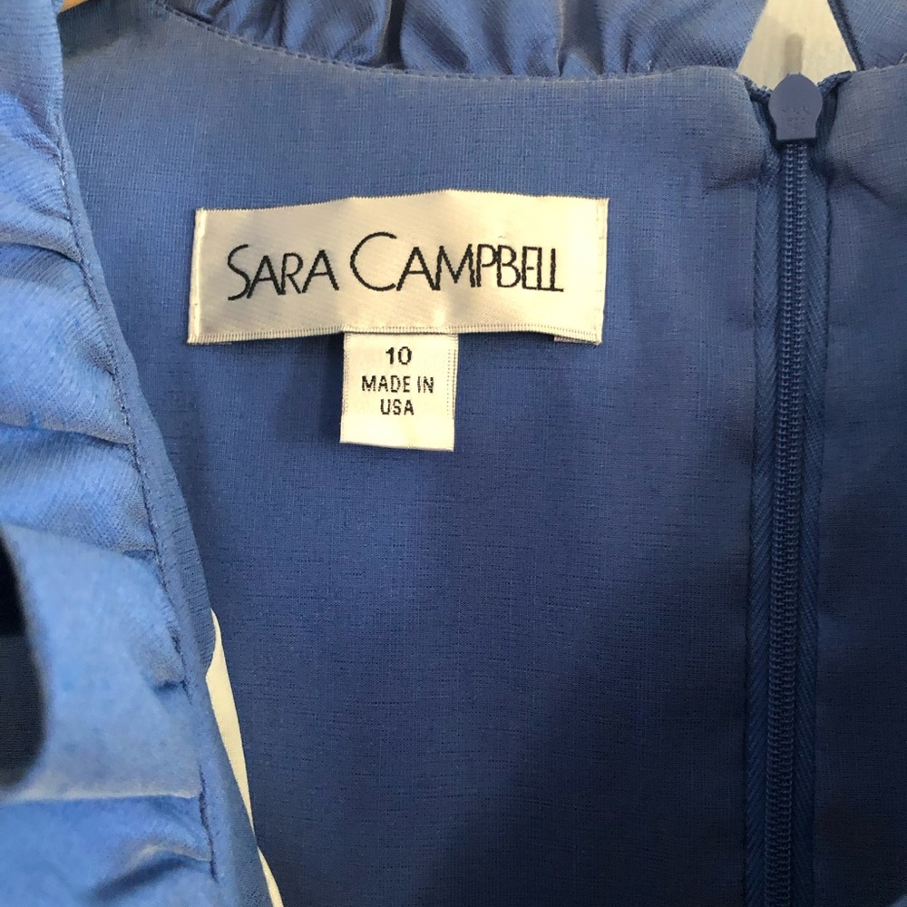 Sara Campbell periwinkle Dress. Knee length.